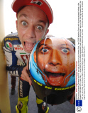 Motorcycle company Dainese and AGV can put your face on your helmet, Italy - Apr 2009