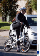 Toni Collette Rides Out on Her New $2250.00 Electric Bike Near Her Home in Sydney, Australia - 15 Jun 2009
