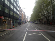 Tottenham Court Road Offices Evacuated Over 'Bomb Threat', London  - 27 Apr 2012