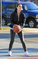 Kim, Khloe, and Lamar  Play Basketball on Lamar's Childhood Basketball Court in Queens
