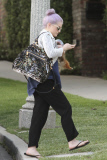 *EXCLUSIVE* Kelly Osbourne and her rescued pup visit baby Pearl