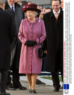 Queen Elizabeth II and Prince Philip visit the New Zealand Giant Rugby Ball, London, Britain - 25 November 2008
