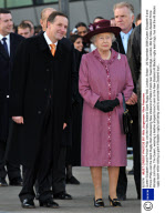 Queen Elizabeth II and Prince Philip visit the New Zealand Giant Rugby Ball, London, Britain - 25 November 2008