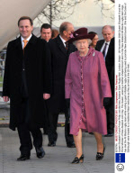 Queen Elizabeth II and Prince Philip visit the New Zealand Giant Rugby Ball, London, Britain - 25 November 2008