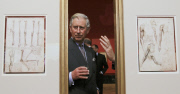Prince Charles Views Anatomical Drawings by Leonardo Da Vinci at the Queen's Gallery in Buckingham Palace, London, Britain - 01 May 2012