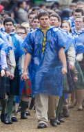 Queen watches Scout parade