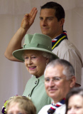 Queen watches Scout parade