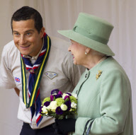 Queen watches Scout parade