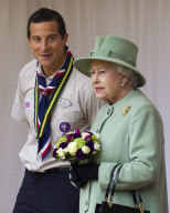 Queen watches Scout parade