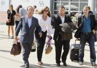 Francois Hollande et sa compagne Valerie Trierweiler quittent La Rochelle