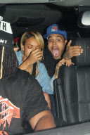 *EXCLUSIVE* Chris Brown and Karrueche Tran get silly in the car [No Australia, No New Zealand]