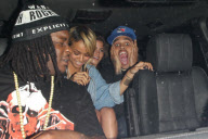 *EXCLUSIVE* Chris Brown and Karrueche Tran get silly in the car [No Australia, No New Zealand]