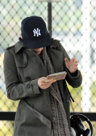 Scarlett Johansson Hides at LAX
