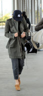 Scarlett Johansson Hides at LAX