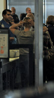 Scarlett Johansson Hides at LAX
