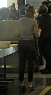 Scarlett Johansson Hides at LAX