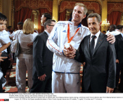 PARIS: Nicolas Sarkozy and Olympic athletes at the Elysee Palace