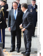 PARIS: Nicolas Sarkozy and Francois Hollande - Armistice Day