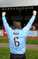 Charity football watch where all players, referee, linesmen and reserves have surname 'Bungay', Suffolk, Britain - 07 May 2012