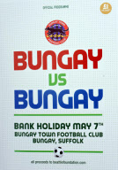 Charity football watch where all players, referee, linesmen and reserves have surname 'Bungay', Suffolk, Britain - 07 May 2012
