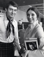 Vidal Sassoon Is Seen Here With His Wife Beverly Adams At London Airport. Beverly Sassoon