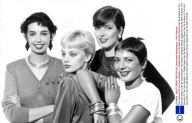Four Versions Of The Crop Hairstyle. L-r: Model Kipsey Hair By Keith At Smile Sharon Hair By Anthony At Toni And Guy Kolbrun Hair By Vidal Sassoon And Fashion Designer Wendy Dagworthy Hair By Keith At Smile.