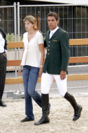 Athina Onassis and Doda Miranda at Monaco's jumping