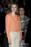La Princesa Letizia en el Monasterio de Yuso.