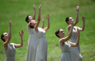 Olympic Flame Lit In Ancient Olympia For London Games