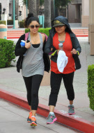VANESSA HUDGENS spends some quality time with her mother GINA