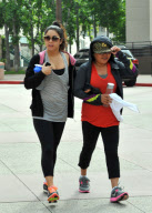 VANESSA HUDGENS spends some quality time with her mother GINA