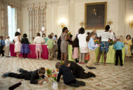 Mother's Day lunch für die Angehörigen von Soldaten im Weissen Haus in Washington