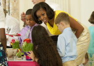 Mother's Day lunch für die Angehörigen von Soldaten im Weissen Haus in Washington