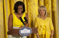 Mother's Day lunch für die Angehörigen von Soldaten im Weissen Haus in Washington