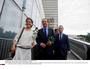 PARIS: Francois Hollande visits Francois Mitterrand Library