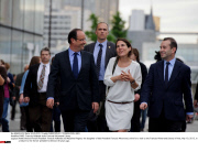 PARIS: Francois Hollande visits Francois Mitterrand Library