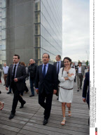 PARIS: Francois Hollande visits Francois Mitterrand Library