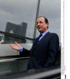 PARIS: Francois Hollande visits Francois Mitterrand Library