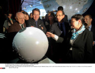 PARIS: Francois Hollande visits Francois Mitterrand Library