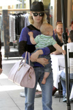 January Jones and Xander enjoy a sunny day in Los Angeles