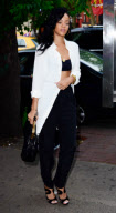 Rihanna goes to a tattoo parlor and then dinner