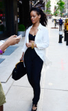 Rihanna goes to a tattoo parlor and then dinner