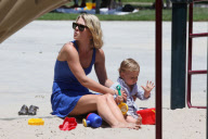 Ali Larter has Mother's Day with her Boys at Coldwater Park