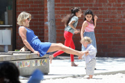 Ali Larter has Mother's Day with her Boys at Coldwater Park