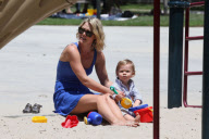 Ali Larter has Mother's Day with her Boys at Coldwater Park