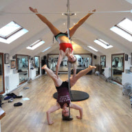 366 Handstands by Julie Dumont for charity, Britain - May 2012