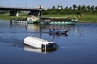 Gestohlener Tanklaster in der Elbe versenkt