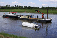 Gestohlener Tanklaster in der Elbe versenkt