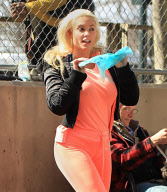 Coco-T Picks Up Dog Poop at the Dog Park