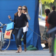 EXCLUSIVE - FIRST-PIX Jessica Biel "wigs out" on the set of 'Hitchcock